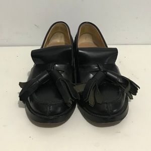 ACNE black tassel loafers